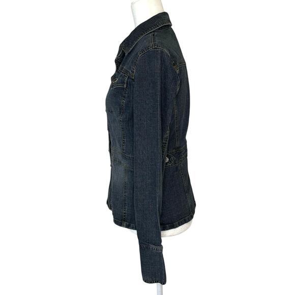 Vintage High Sierra Y2K Fitted Denim Jacket Women’s S Blue - Picture 3 of 13